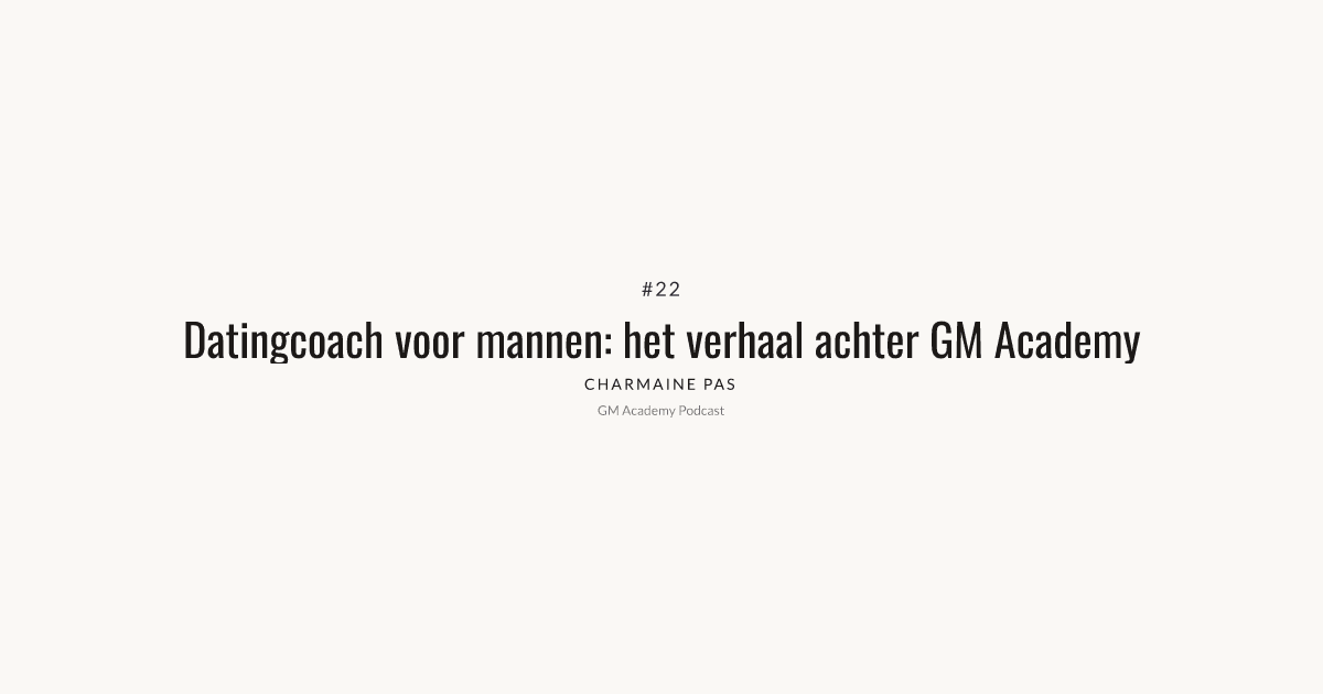 Wie is Charmaine en waarom coacht ze mannen?