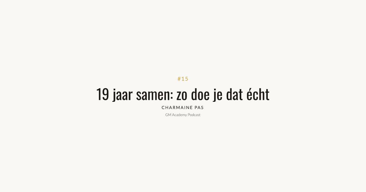 Communicatie, apart slapen en 19 jaar samen