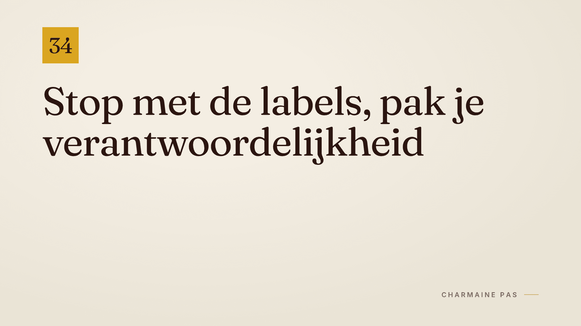 Therapeutische smoesjes: pak je verantwoordelijkheid