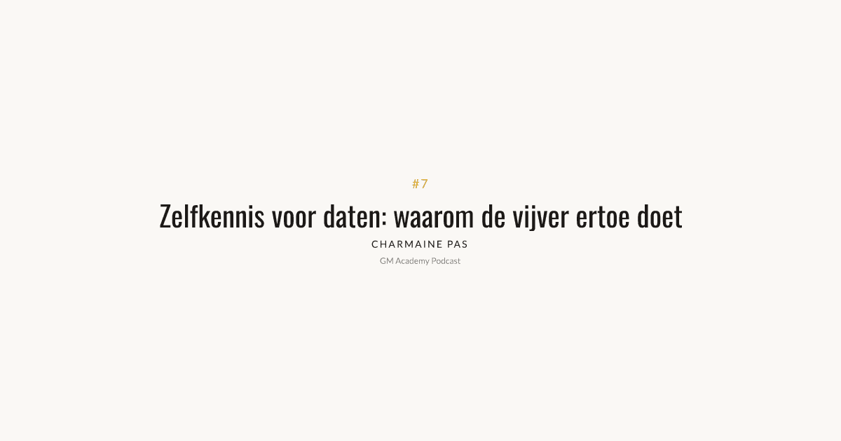 Zelfkennis als basis voor daten: Marco's verhaal
